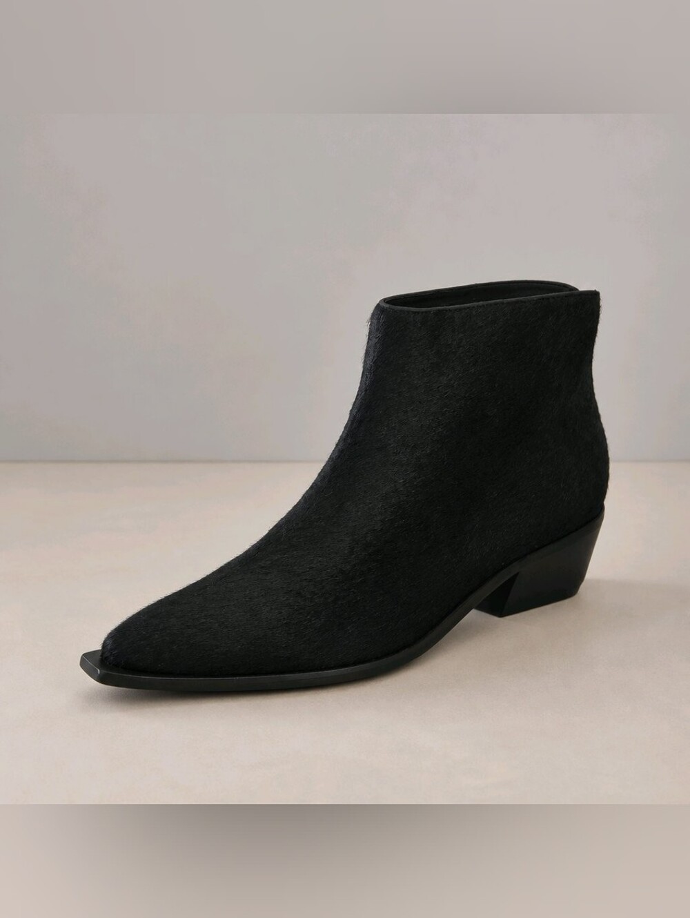 WAL & PAI Calf Hair-On Hide Black Boots